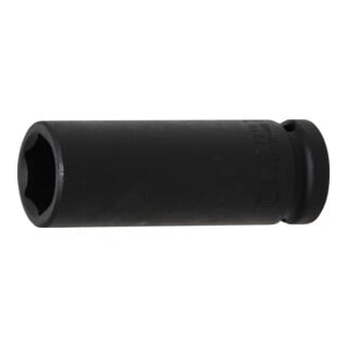 BGS Kraft-Steckschlüssel-Einsatz Sechskant, tief 7218, Antrieb Innenvierkant 12,5 mm (1/2"), SW 18 mm
