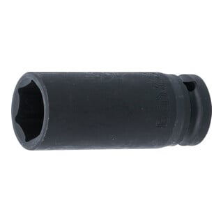 BGS Kraft-Steckschlüssel-Einsatz Sechskant, tief 7222, Antrieb Innenvierkant 12,5 mm (1/2"), SW 22 mm