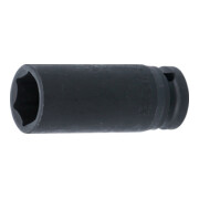 BGS Kraft-Steckschlüssel-Einsatz Sechskant, tief 7222, Antrieb Innenvierkant 12,5 mm (1/2"), SW 22 mm