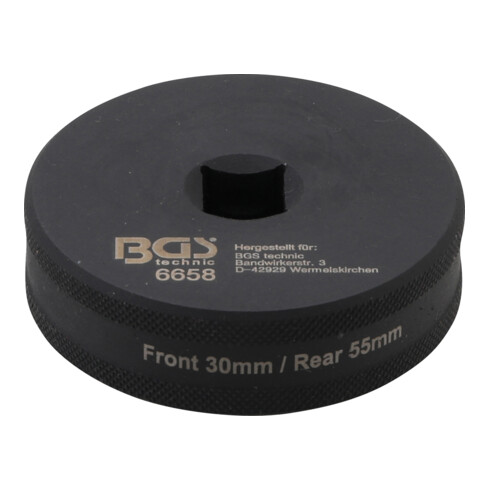BGS Kraft-Steckschlüssel-Einsatz Sechskant / Zwölfkant 6658, 12,5 mm (1/2"), für Ducati Radbefestigung, SW 30 / 55 mm