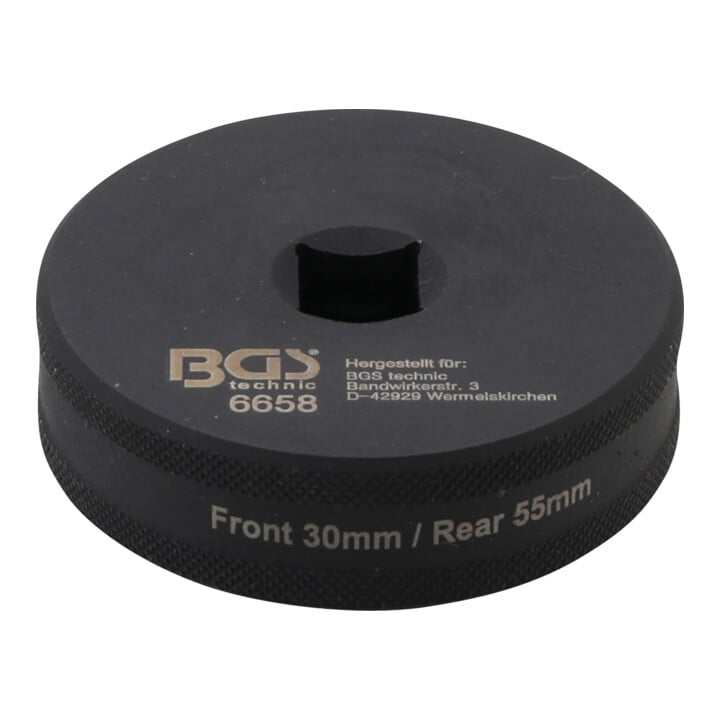 BGS Kraft-Steckschlüssel-Einsatz Sechskant / Zwölfkant 6658, 12,5 mm (1/2"), für Ducati Radbefestigung, SW 30 / 55 mm