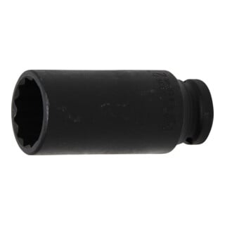 BGS Kraft-Steckschlüssel-Einsatz Zwölfkant 5336, Antrieb Innenvierkant 12,5 mm (1/2"), SW 27 mm