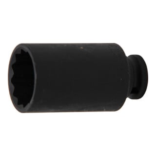 BGS Kraft-Steckschlüssel-Einsatz Zwölfkant 5339, Antrieb Innenvierkant 12,5 mm (1/2"), SW 33 mm