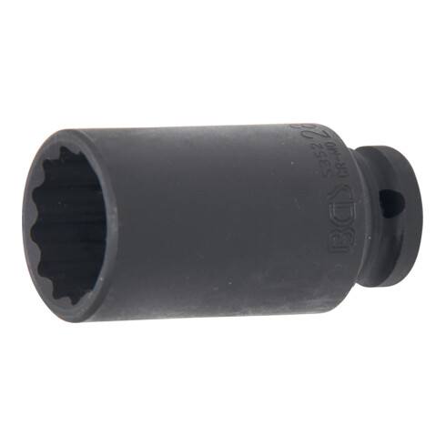 BGS Kraft-Steckschlüssel-Einsatz Zwölfkant 5352, Antrieb Innenvierkant 12,5 mm (1/2"), SW 28 mm