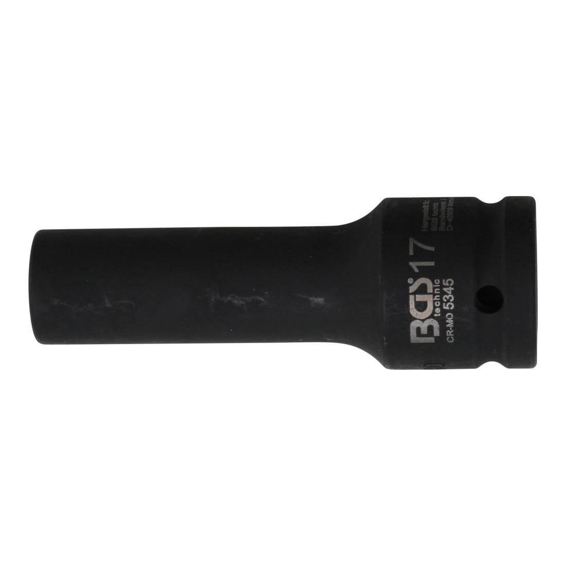 BGS Kraft-Steckschlüssel-Einsatz Zwölfkant, tief 5345, Antrieb Innenvierkant 20 mm (3/4"), SW 17 mm