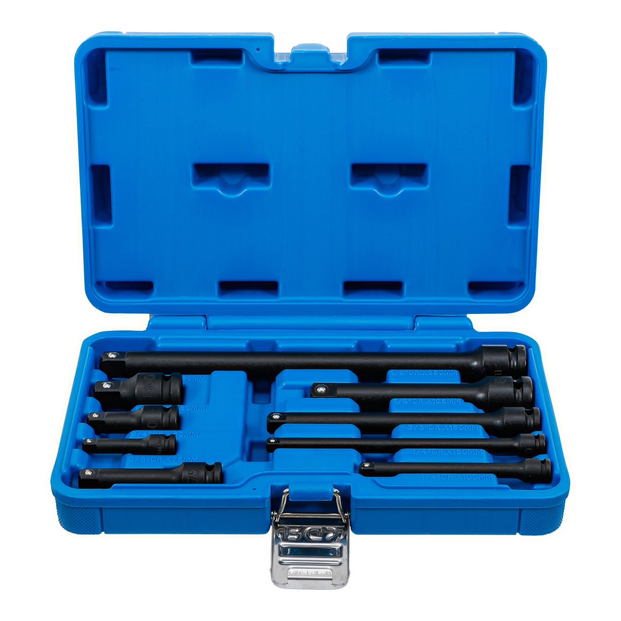 BGS Kraft-Verlängerungs-Satz, 6,3 mm (1/4") / 10 mm (3/8") / 12,5 mm (1/2"), 9-tlg. ; BGS technic