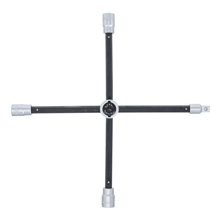 BGS kruissleutel met scharnier voor auto's vierkant SW 17 x 19 x 21 x 12,5 mm (1/2 inch)