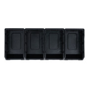 BGS Lagersichtbox-Satz, mit Hängeschiene, für Schrankwand-System, 4-tlg.-4