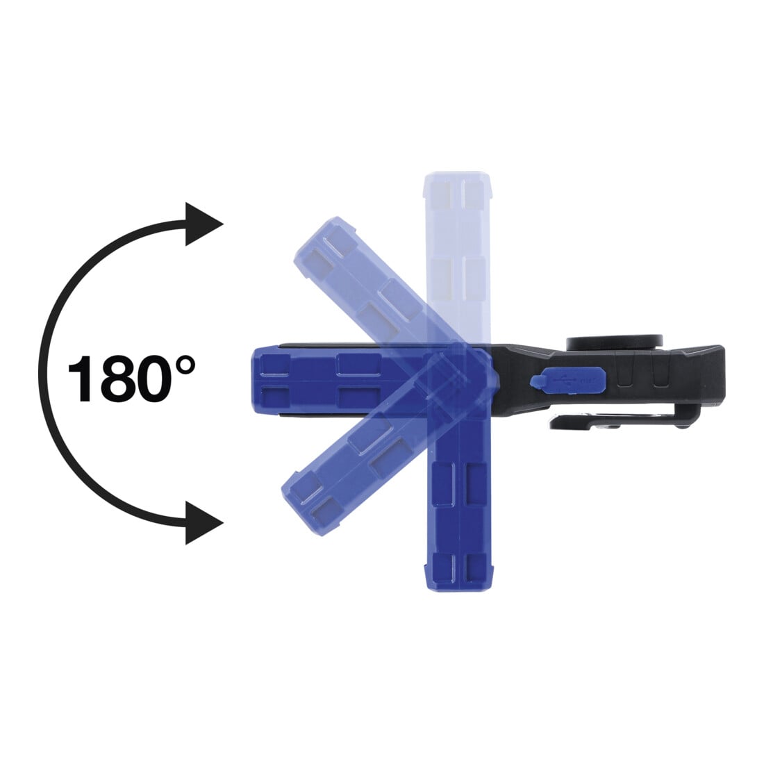 BGS Lampada da officina a LED COB con magnete e gancio pieghevole 70051