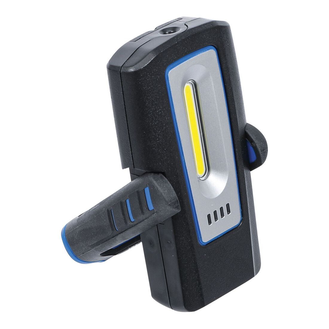 BGS Lampada da officina a LED COB con magnete e gancio pieghevole con funzione di ricarica induttiva