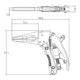 BGS Langbeck-Gripzange mit Pistolengriff 170 mm