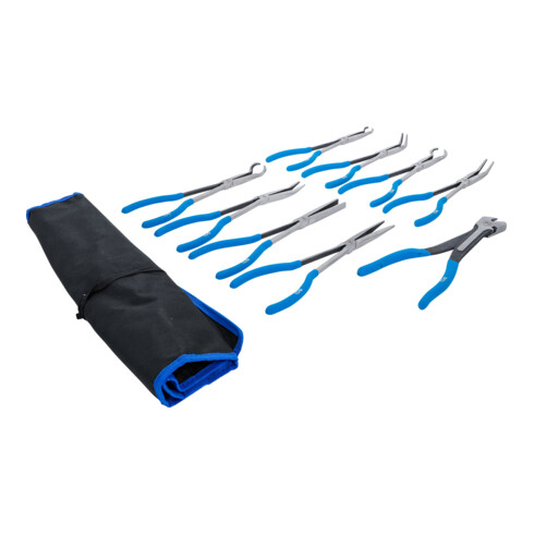 BGS Langbekkige stekkertangenset voor bougies en vlakstekkers, extra lang, 9-dlg.