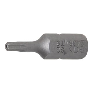 BGS Embout de vissage hexagonal externe 6,3 mm (1/4") profil T (pour TX) avec trou T9