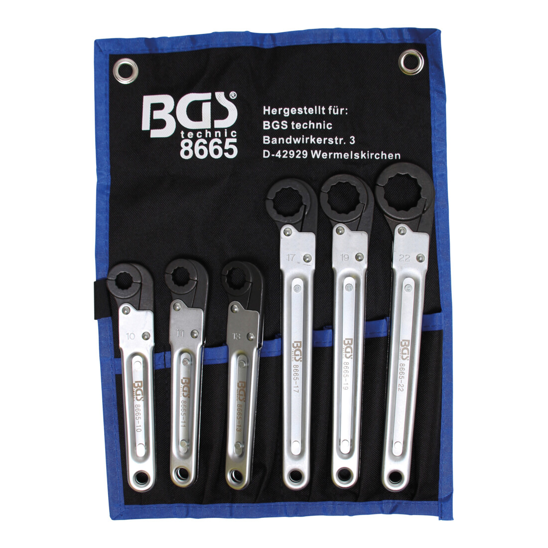 BGS leidings ratelsleutelset 6 delig
