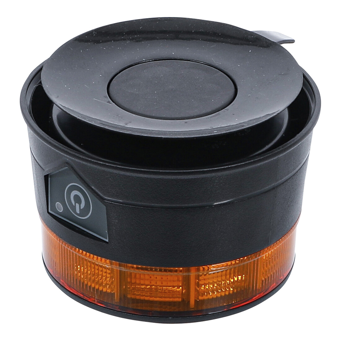 BGS Luce rotante a batteria gialla, con magnete, 12 V / 24 V, Ø 130 mm