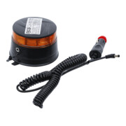 BGS Luce rotante a batteria gialla, con magnete, 12 V / 24 V, Ø 130 mm-5