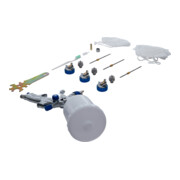 BGS Lucht verfspuit | met 3 sproeiers | 1,2 - 1,7 - 2,0 mm-4