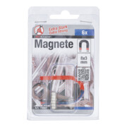 BGS Magneetset | extra sterk | Ø 8 mm | 6-dlg.-3