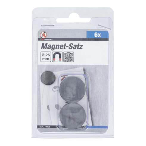 BGS Magneetset | keramiek | Ø 25 mm | 6-dlg.