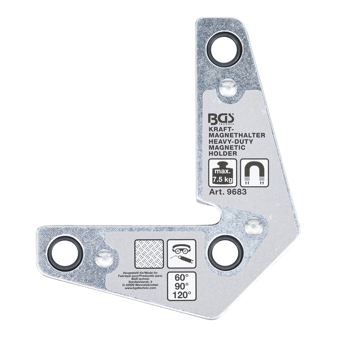 BGS Magnetische lasklem | L-vorm
