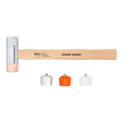 BGS Maillet avec tête interchangeable manche Hickory Ø 35 mm