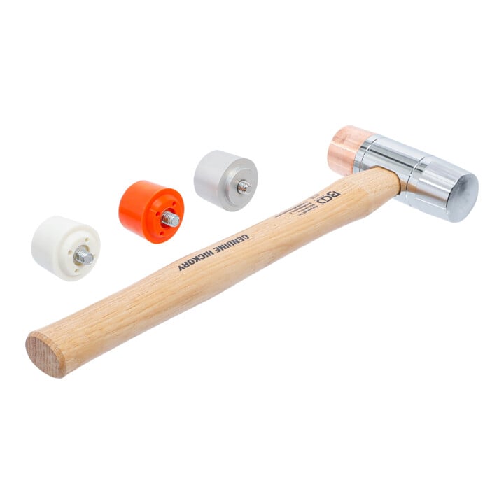 BGS Maillet avec tête interchangeable manche Hickory Ø 35 mm