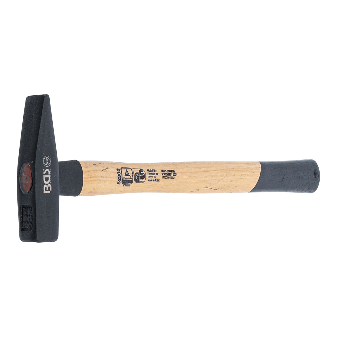 BGS Marteau mécanicien manche hickory DIN 1041 200 g