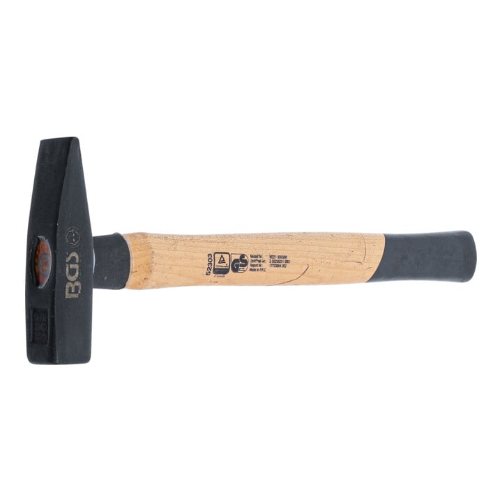 BGS Marteau mécanicien manche hickory DIN 1041 300 g