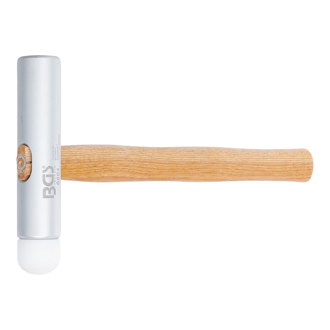 BGS Martello con teste in plastica e alluminio, testa extra grande, Ø 30 mm, 300 g