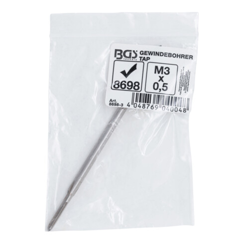 BGS Maschio, lungo, per BGS 8698, M3 x 0,5 mm