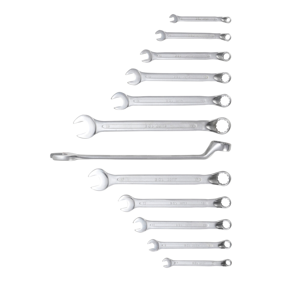 BGS Maul-Ringschlüssel-Satz gekröpft SW 6 - 22 mm 12 teilig