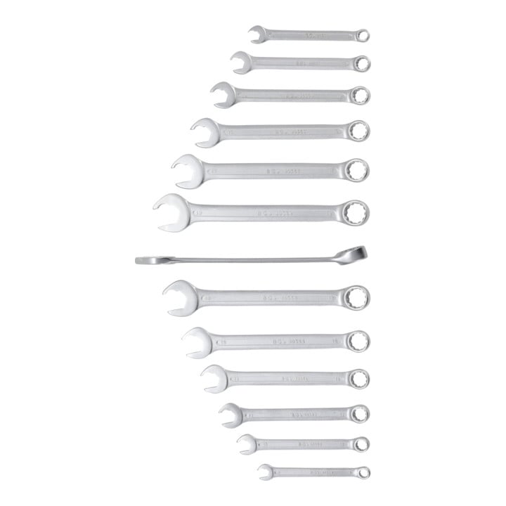 BGS Maul-Ringschlüssel-Satz Maulseite mit Ratschenfunktion SW 8 - 21 mm 13 teilig