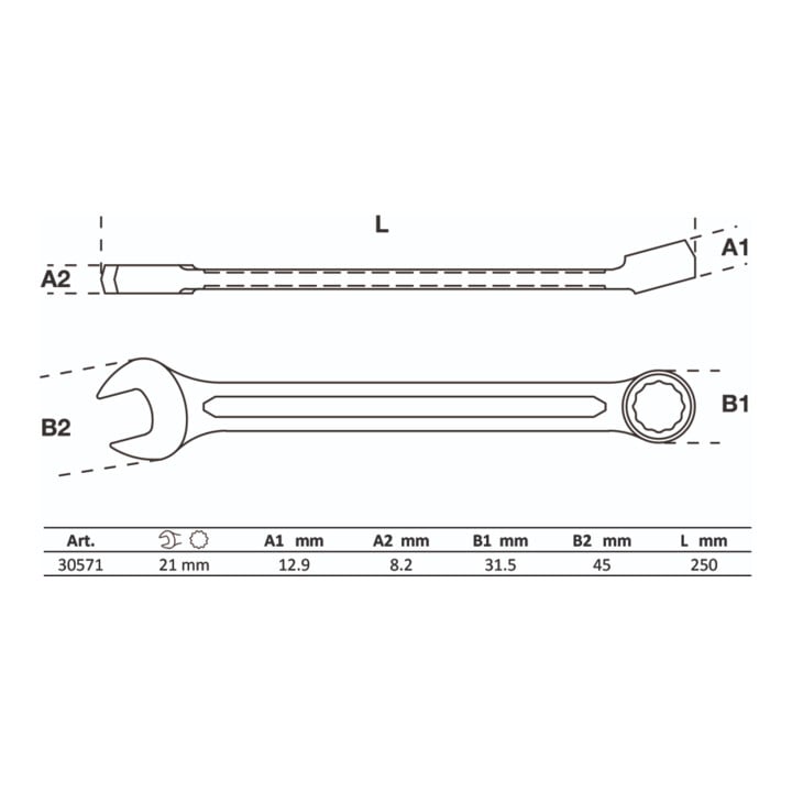 BGS Maul-Ringschlüssel SW 4,5 mm