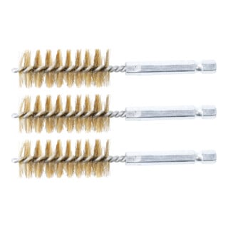 BGS Messingbürste 19 mm Antrieb Außensechskant 6,3 mm (1/4 Zoll) 3 teilig