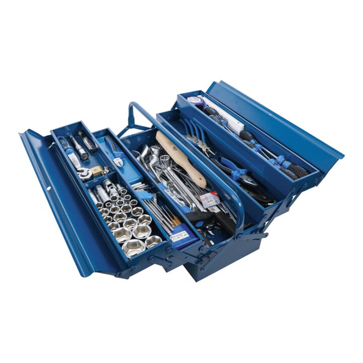 BGS metalen gereedschapskoffer incl. gereedschapsassortiment 137 delig