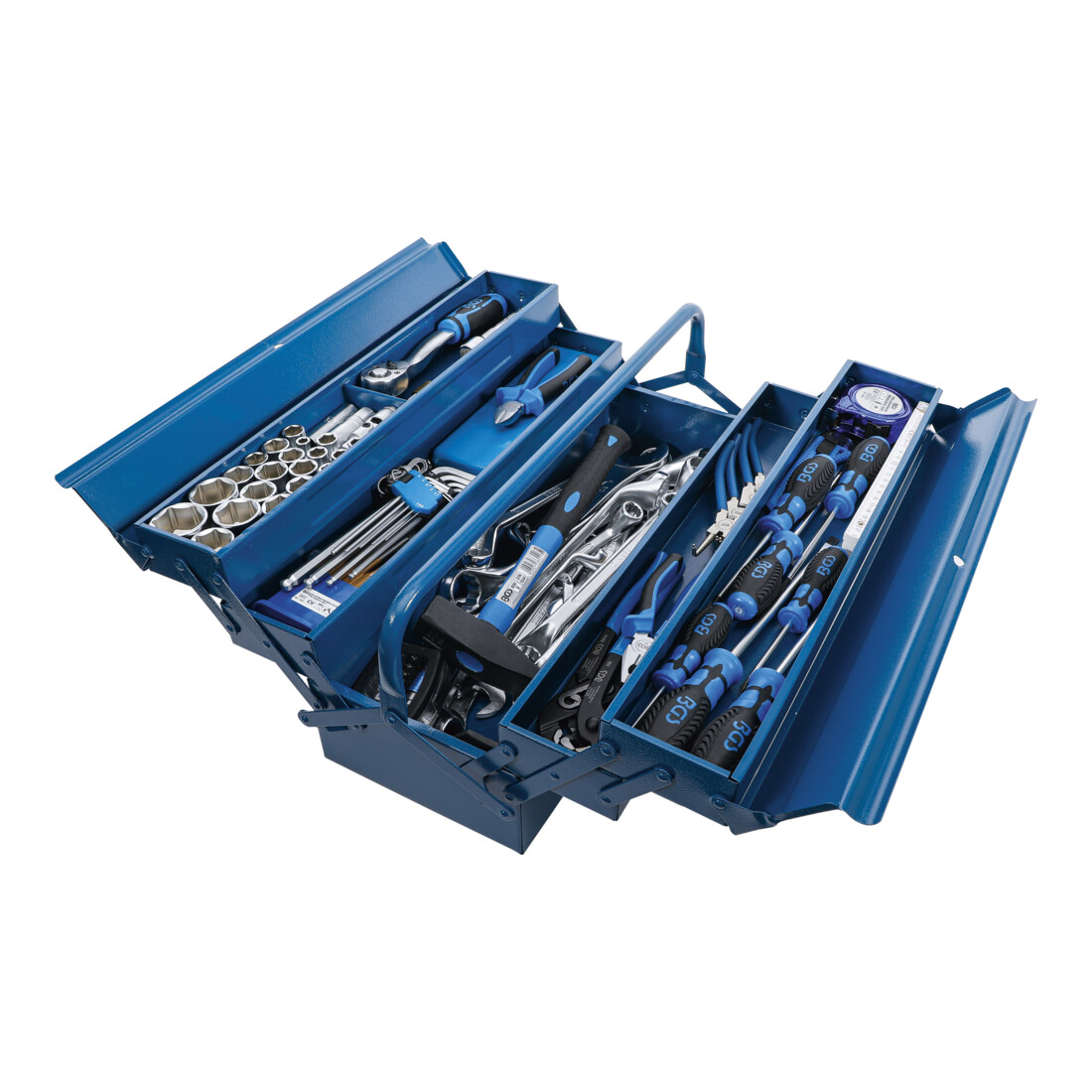 BGS metalen gereedschapskoffer incl. gereedschapsassortiment 137 delig