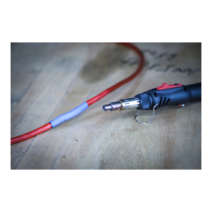 BGS Mini-hete gasbrander met assortiment krimpkousen | kleur | met piëzo-ontsteking | 162-dlg.