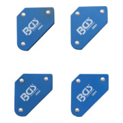 BGS Mini magnetische houderset 45° - 90° - 135° 4 dlg.