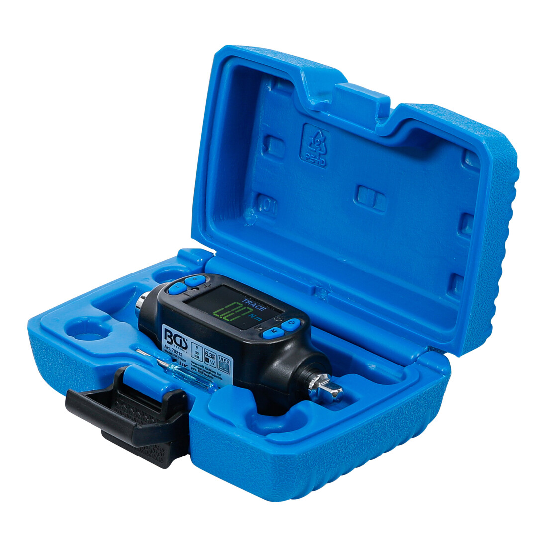 BGS Misuratore digitale per dinamometro, 6,3 mm (1/4"), 6 - 30 Nm