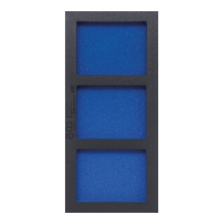 BGS Modulo per carrelli portautensili 1/3, vuoto: 3 vani, 408 x 189 x 32 mm