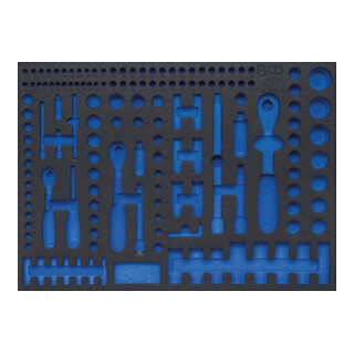 BGS Modulo per carrelli portautensili 3/3, vuoto, per BGS 4036