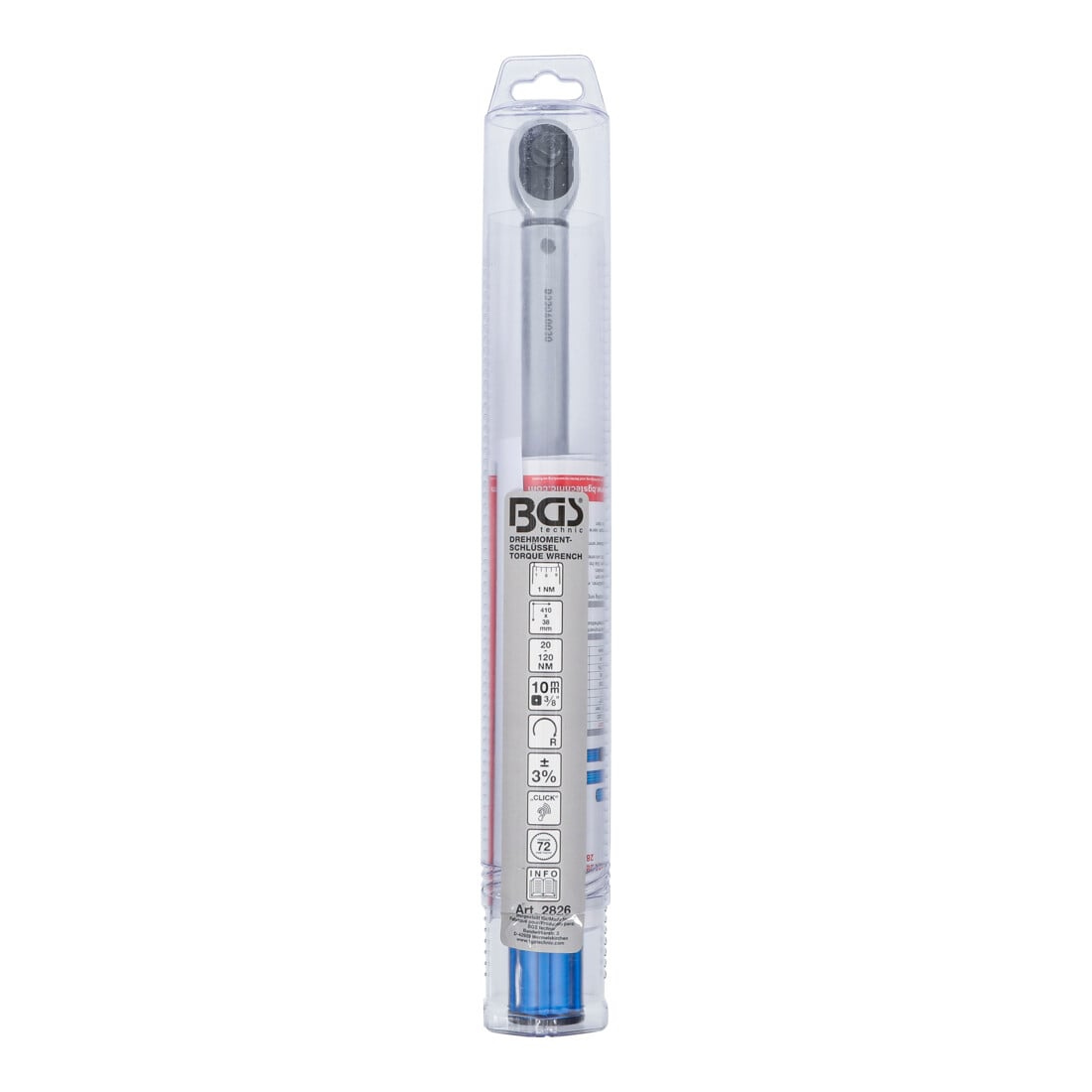 BGS Momentsleutel | 10 mm (3/8") | 20 - 120 Nm