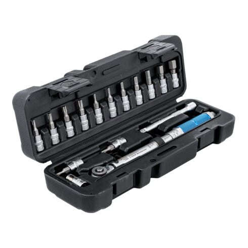 BGS Momentsleutelset, aandrijving buitensquare 6,3 mm (1/4"), 3 - 24 Nm, 16-dlg.