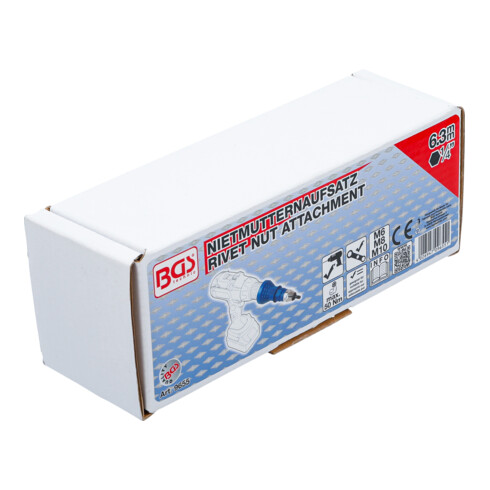 BGS Nietmutternaufsatz 9655, M6 / M8 / M10