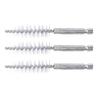 BGS Nylonbürste 15 mm Antrieb Außensechskant 6,3 mm (1/4 Zoll) 3 teilig