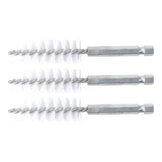 BGS Nylonbürste 16 mm Antrieb Außensechskant 6,3 mm (1/4 Zoll) 3 teilig