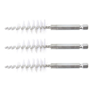 BGS Nylonbürste 18 mm Antrieb Außensechskant 6,3 mm (1/4 Zoll) 3 teilig