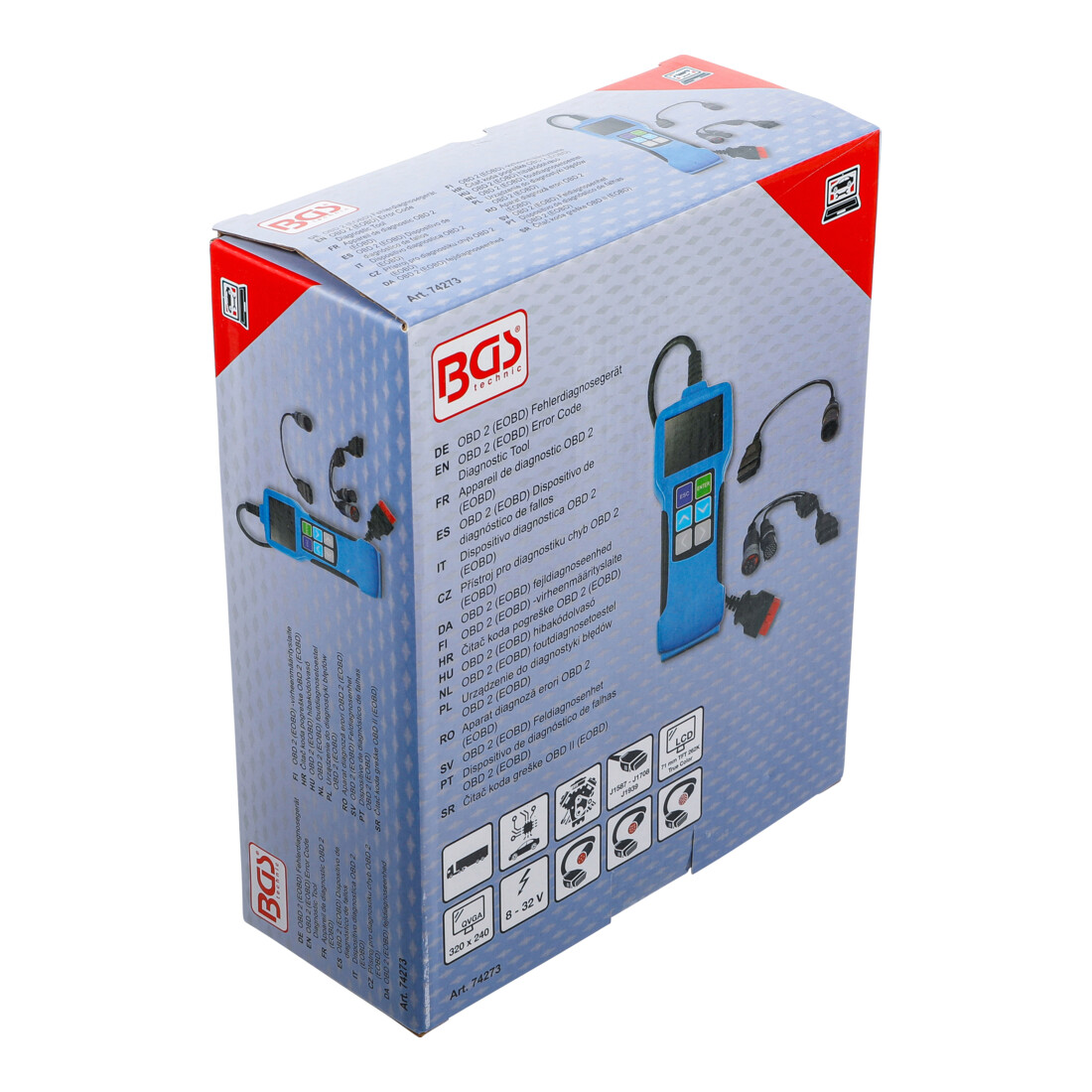 BGS OBD 2 (EOBD) dispositivo di diagnosi errori, per camion