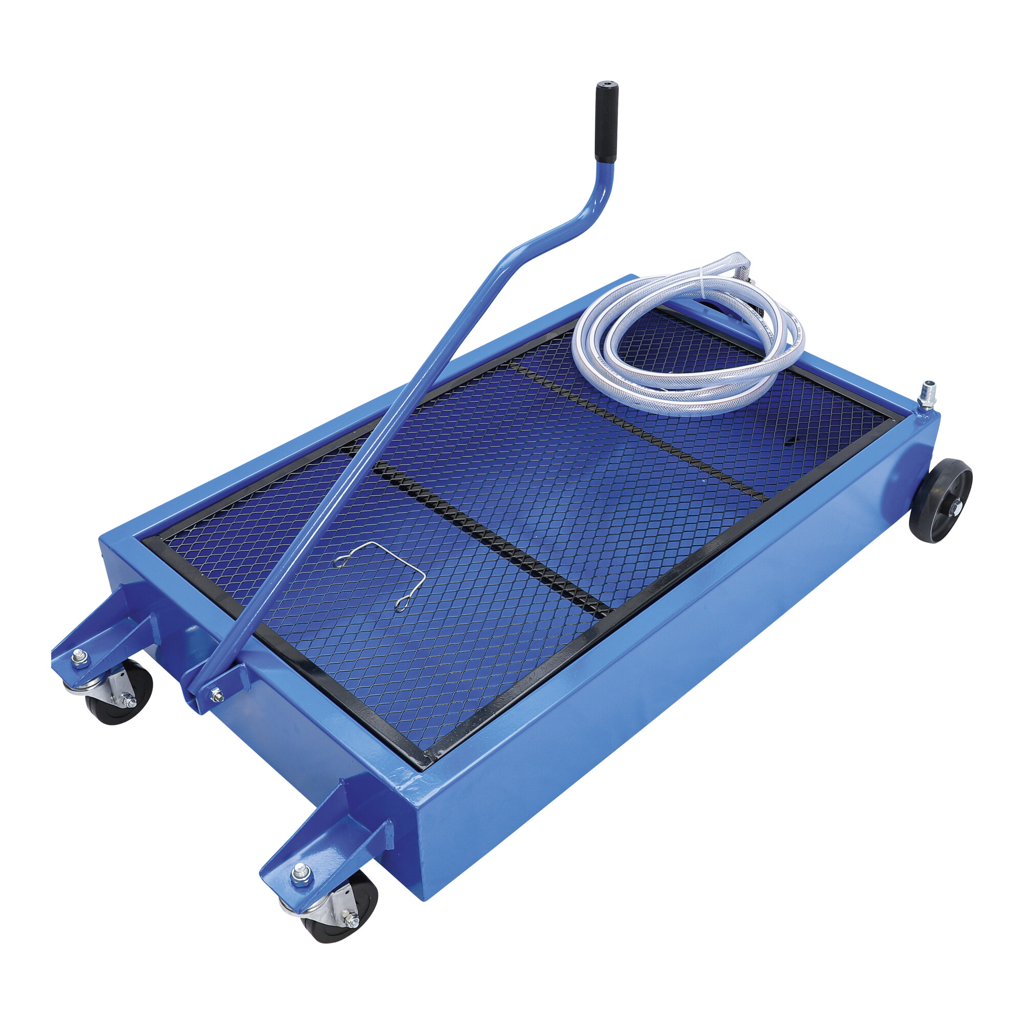 BGS Öl-Auffangwanne fahrbar 55 l Kurbel-Handpumpe ; BGS technic