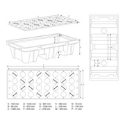 BGS Öl-Auffangwanne mit Gitterrost für 2 x 200 l Fässer-4